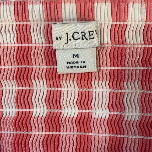 J. Crew Coral Gingham Dress - Picture 3 of 3